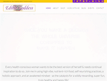 Tablet Screenshot of ediblegoddess.com